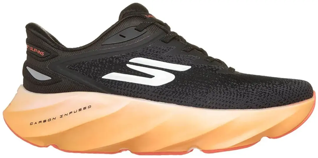 Skechers SKX AERO BURST SI Heren Sportschoenen - 45 - Zwart/Oranje