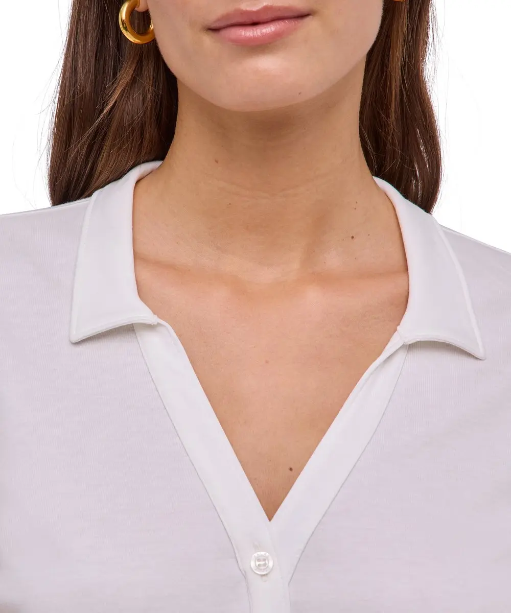 Falke Selection Blouse - Lyocell/katoen Wit - Maat M