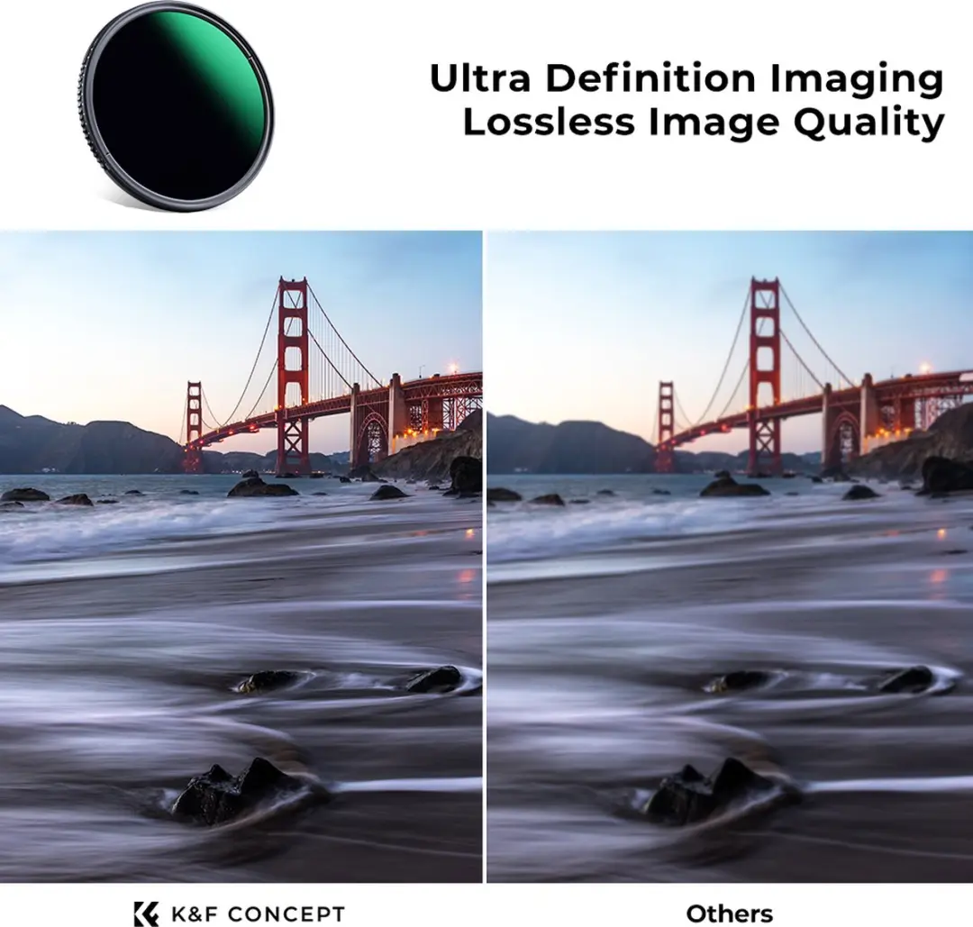 K&F Concept 67mm Variabele ND3-ND1000 Filter - 1.5-10 Stops