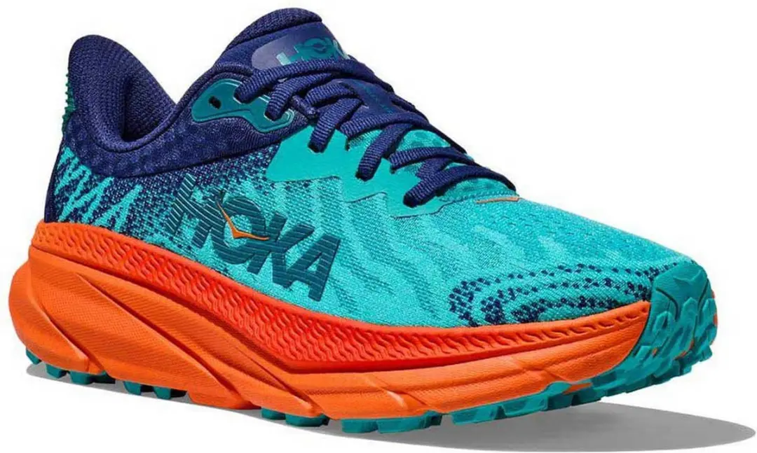 Hoka Challenger 7 Trailrunningschoenen - EU 38 - Blauw Ceramic