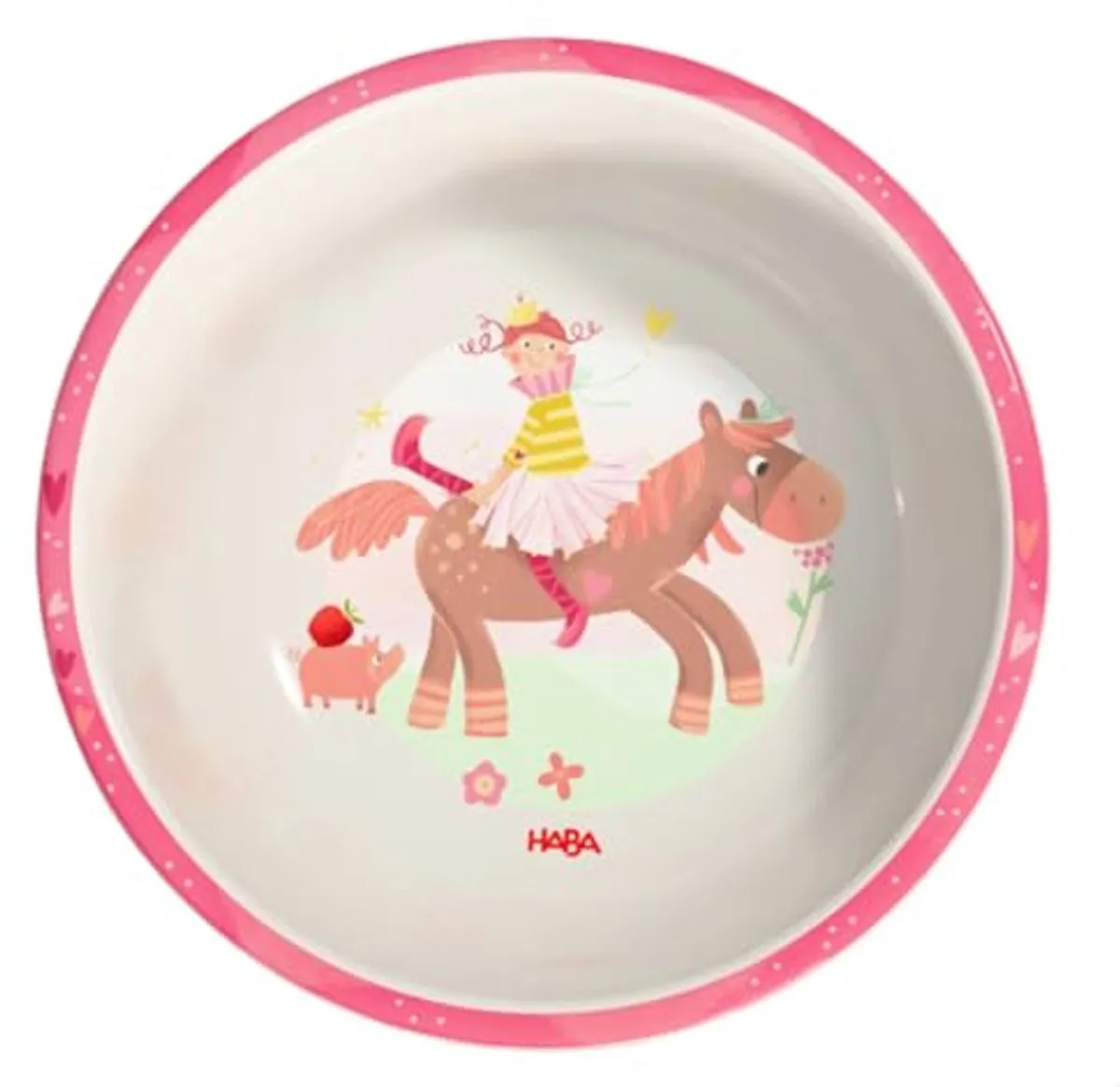 Haba Kinderservies Kom Prinses & Paard - Melamine - Multicolor