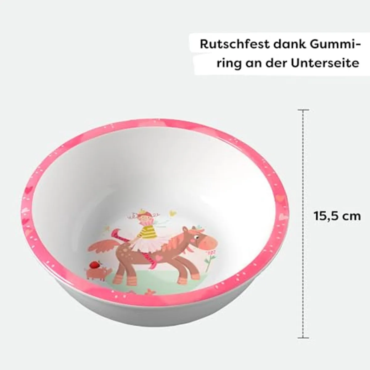 Haba Kinderservies Kom Prinses & Paard - Melamine - Multicolor