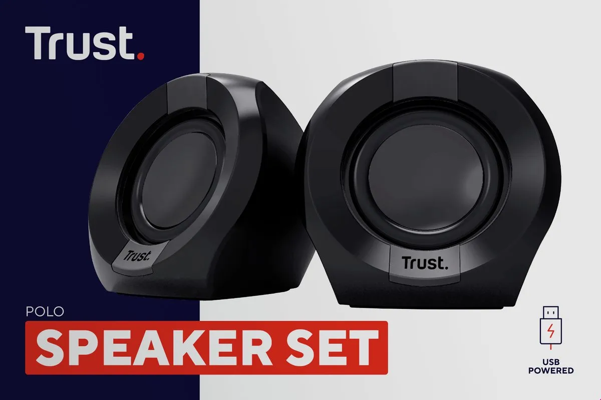 Trust Polo 2.0 Luidsprekerset 8W - Zwart - afbeelding 6 van 6