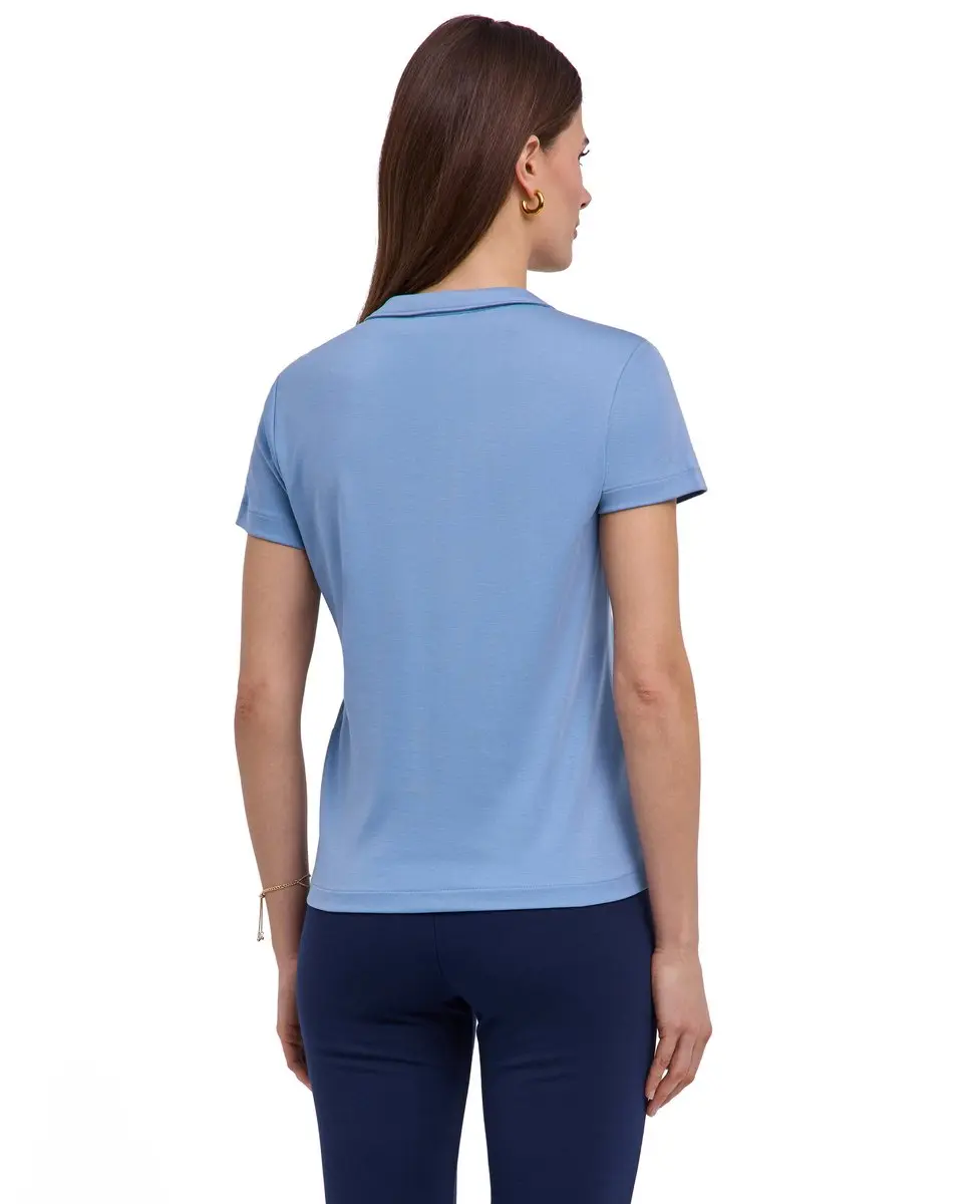 Falke Selection Blouse Lyocell Katoen Dames - XXL - Blauw