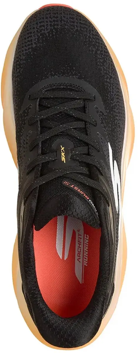 Skechers SKX AERO BURST Heren Sportschoenen - Zwart/Oranje