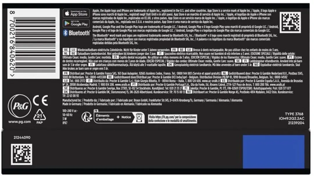 Oral-B iO9 iO Series Elektrische Tandenborstel - 7 standen - Zwart - afbeelding 6 van 6