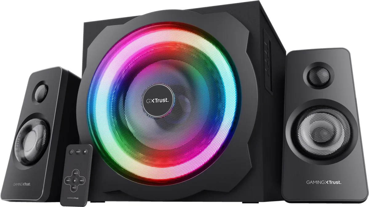 Trust GXT 629 Tytan RGB Gaming Speaker Set 120W - Zwart