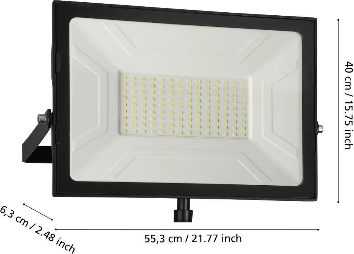Eglo Faedo 3 Wandlamp LED 29.5cm - Zwart - afbeelding 5 van 5