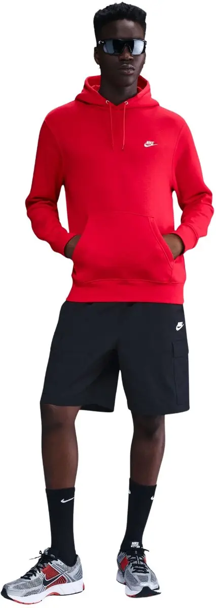 Nike Club BB Sweater Heren - Rood - XXXL