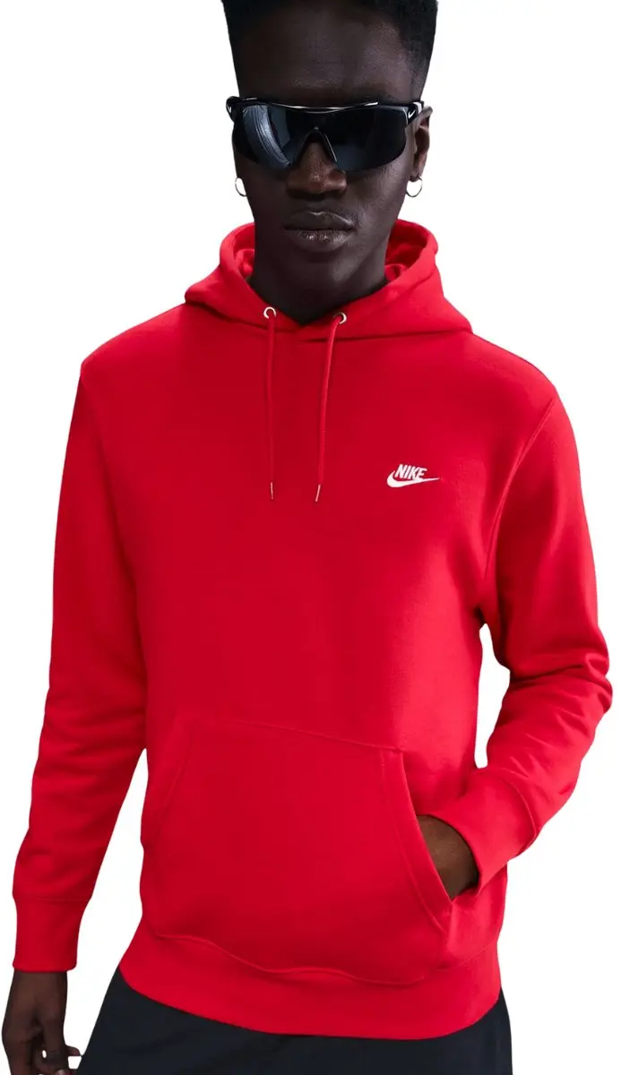 Nike Club BB Sweater Heren - Rood - XXXL