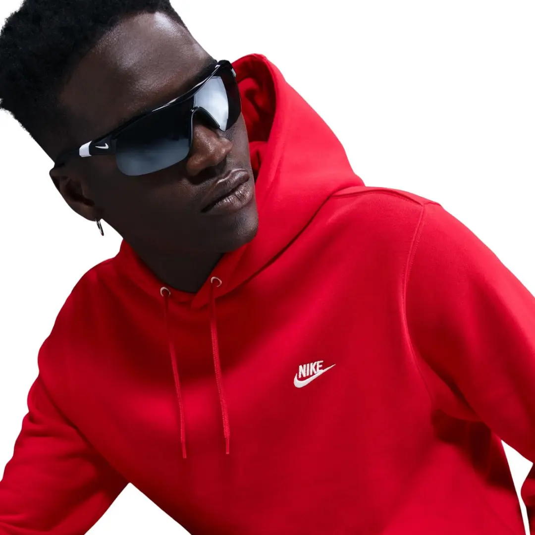 Nike Club BB Sweater Heren - Rood - XXXL