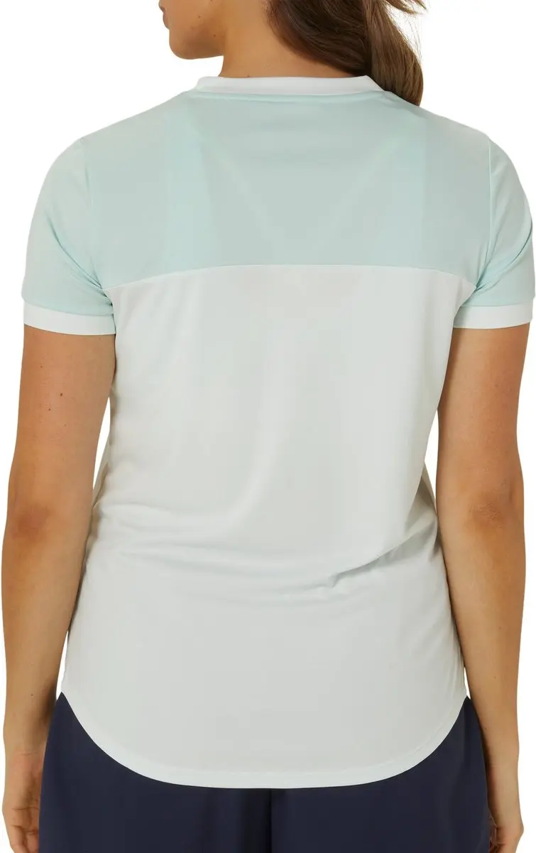 ASICS Court SS Sportshirt Vrouwen - S - Lichtblauw