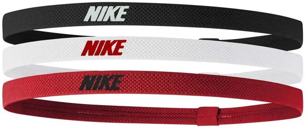 Nike Elastische Haarbanden - 3 Stuks - Veelkleurig