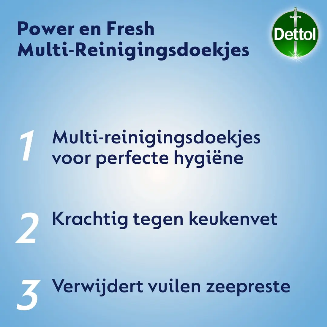 Dettol Power & Fresh Schoonmaakdoekjes Maxi - 880 Stuks - afbeelding 6 van 6
