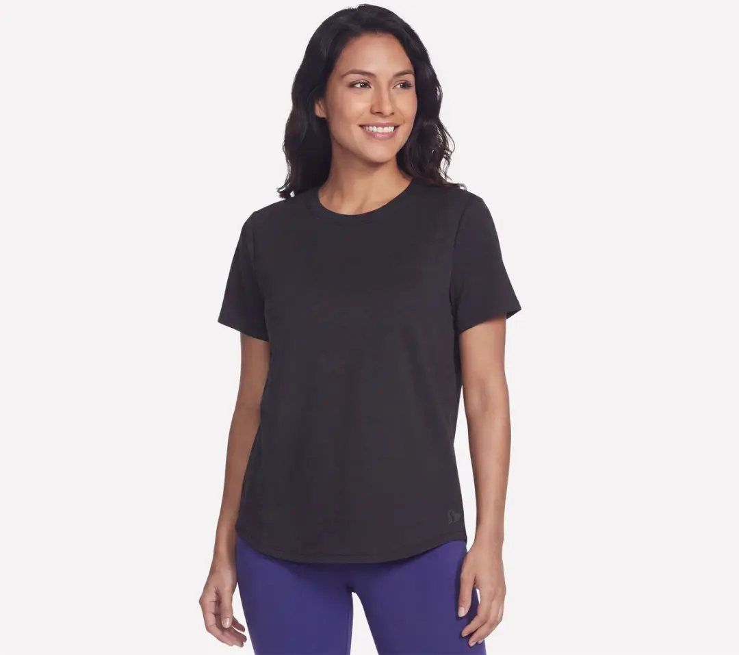 Skechers SKECHSOFT ELEVATE TEE Dames T-shirt - Zwart