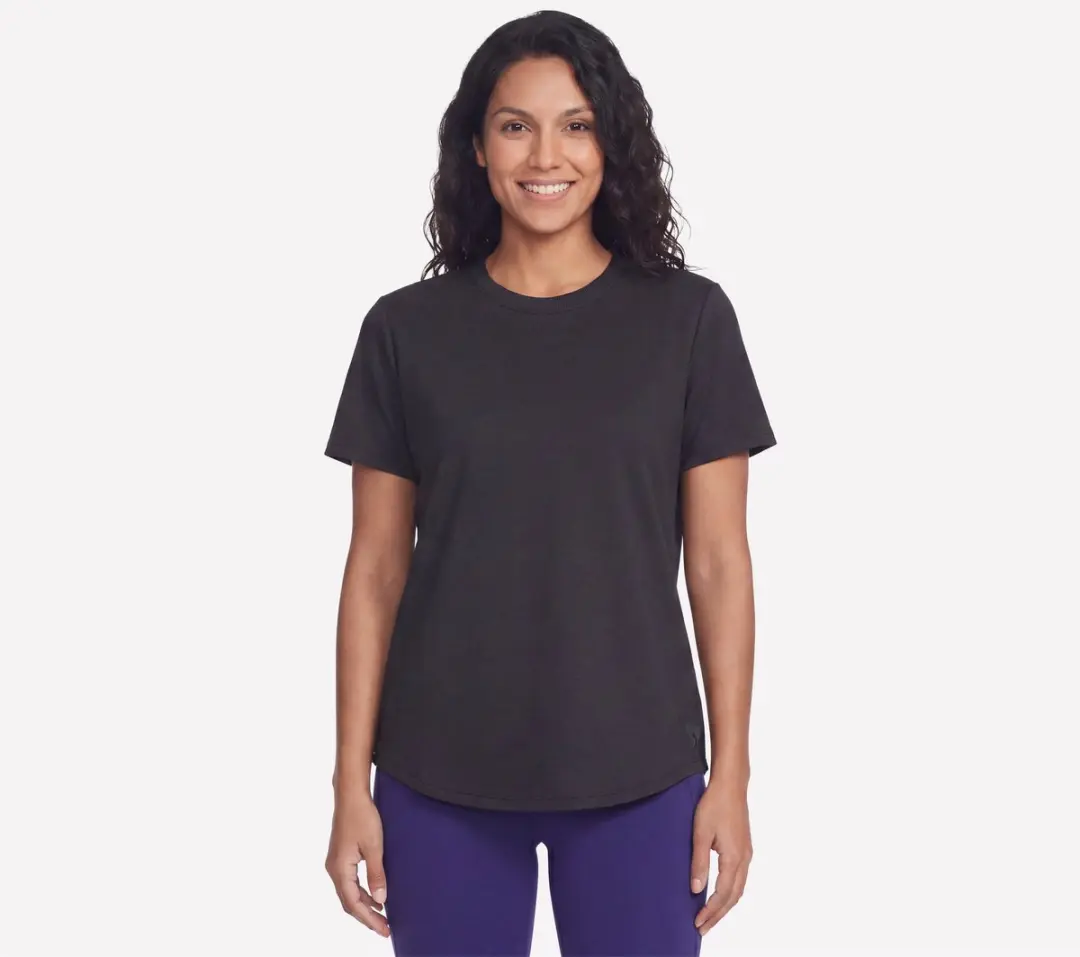 Skechers SKECHSOFT ELEVATE TEE Dames T-shirt - Zwart