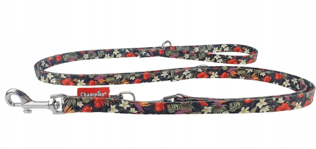 Champion Bloemen Verstelbaar Hondensnoer 2,5cm x 225cm