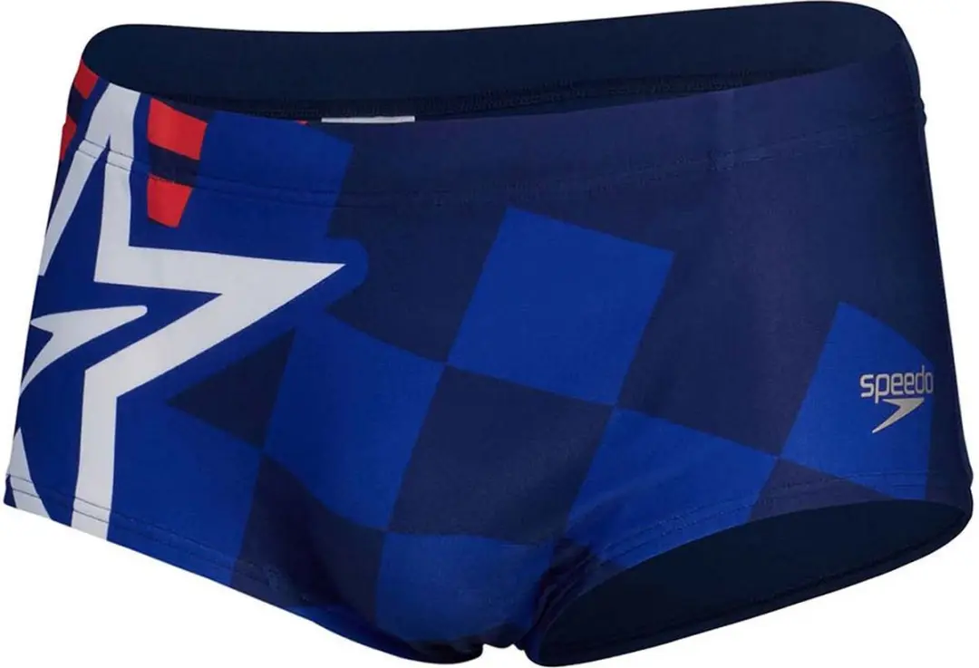Speedo Placement Digital Zwemslip - UK 30 - Cerulean Blue
