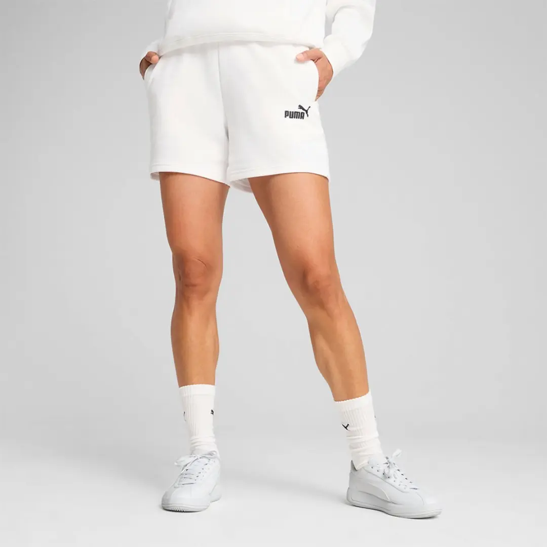 PUMA Select Ess Small No. 1 Logo Korte Sportbroek - Wit - S
