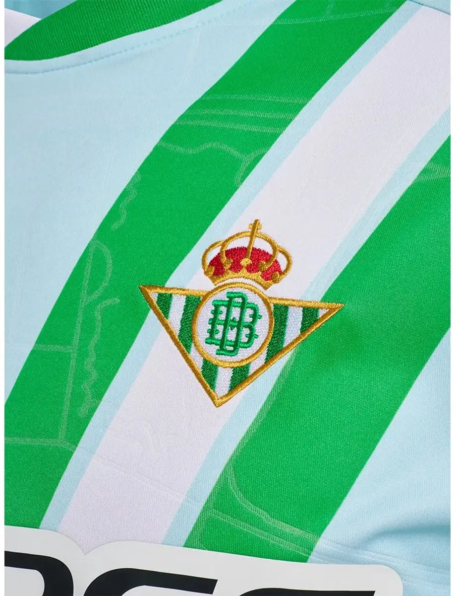 Hummel Real Betis 25/26 Uit Junior T-shirt - 140 cm - Blauw - afbeelding 6 van 6