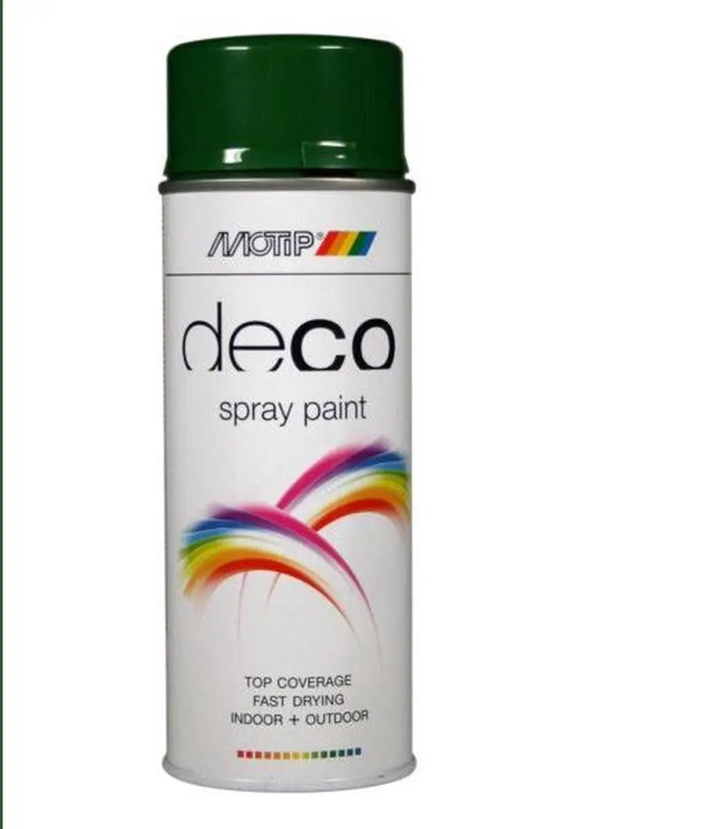 Motip Deco Alkyd Hoogglans Lak RAL 6002 Loofgroen 400ml