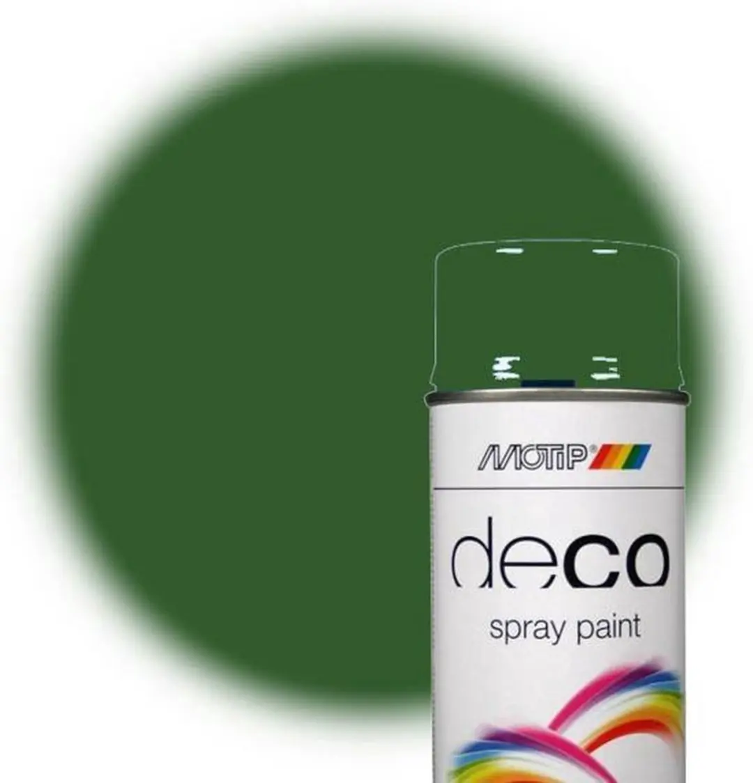 Motip Deco Alkyd Hoogglans Lak RAL 6002 Loofgroen 400ml
