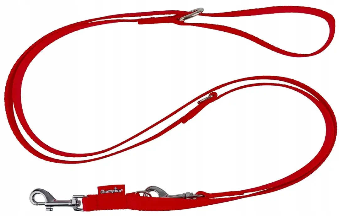 Champion Verstelbare Hondenlijn 225cm - Rood