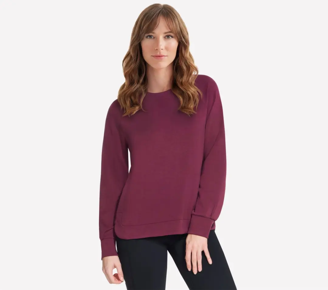 Skechers Cozy Luxe Crewneck Trui - Fig