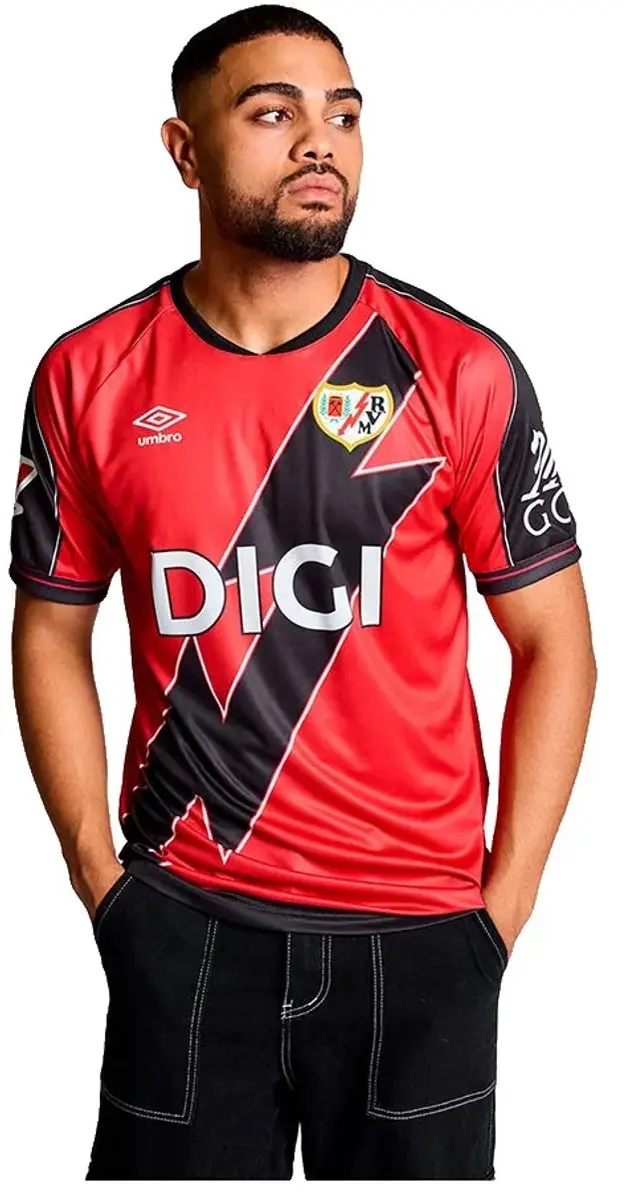 Umbro Rayo Vallecano 25/26 Junior T-shirt - Rood - 14 jaar