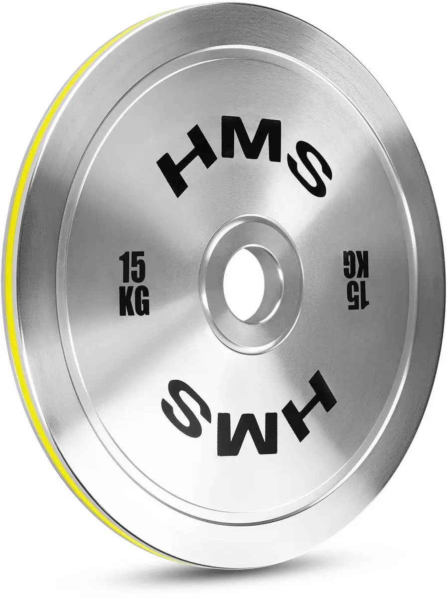 HMS TOS Olympische Gewichtplaat 15 kg - Stalen Schijf