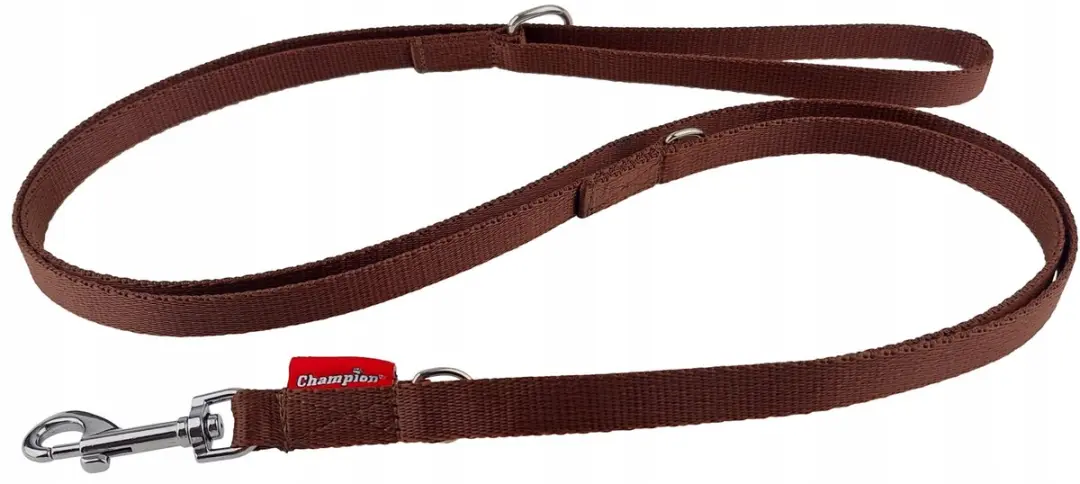 Champion Hondenlijn Verstelbaar 225cm - 1,6cm - Bruin