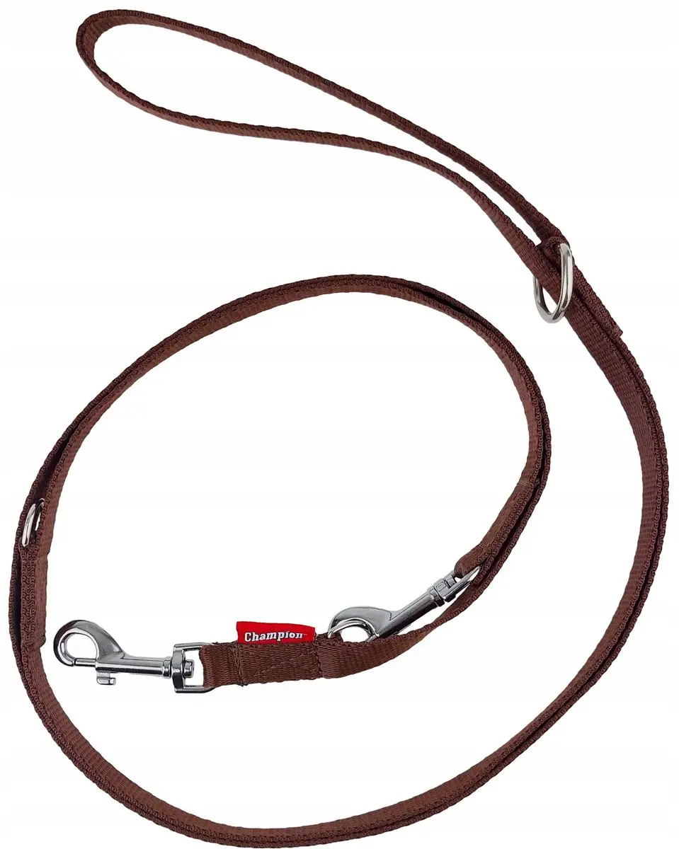 Champion Hondenlijn Verstelbaar 225cm - 1,6cm - Bruin