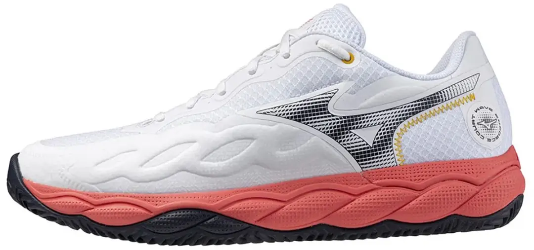 Mizuno Wave Enforce Court CC Clay Court Schoenen 43 - Wit