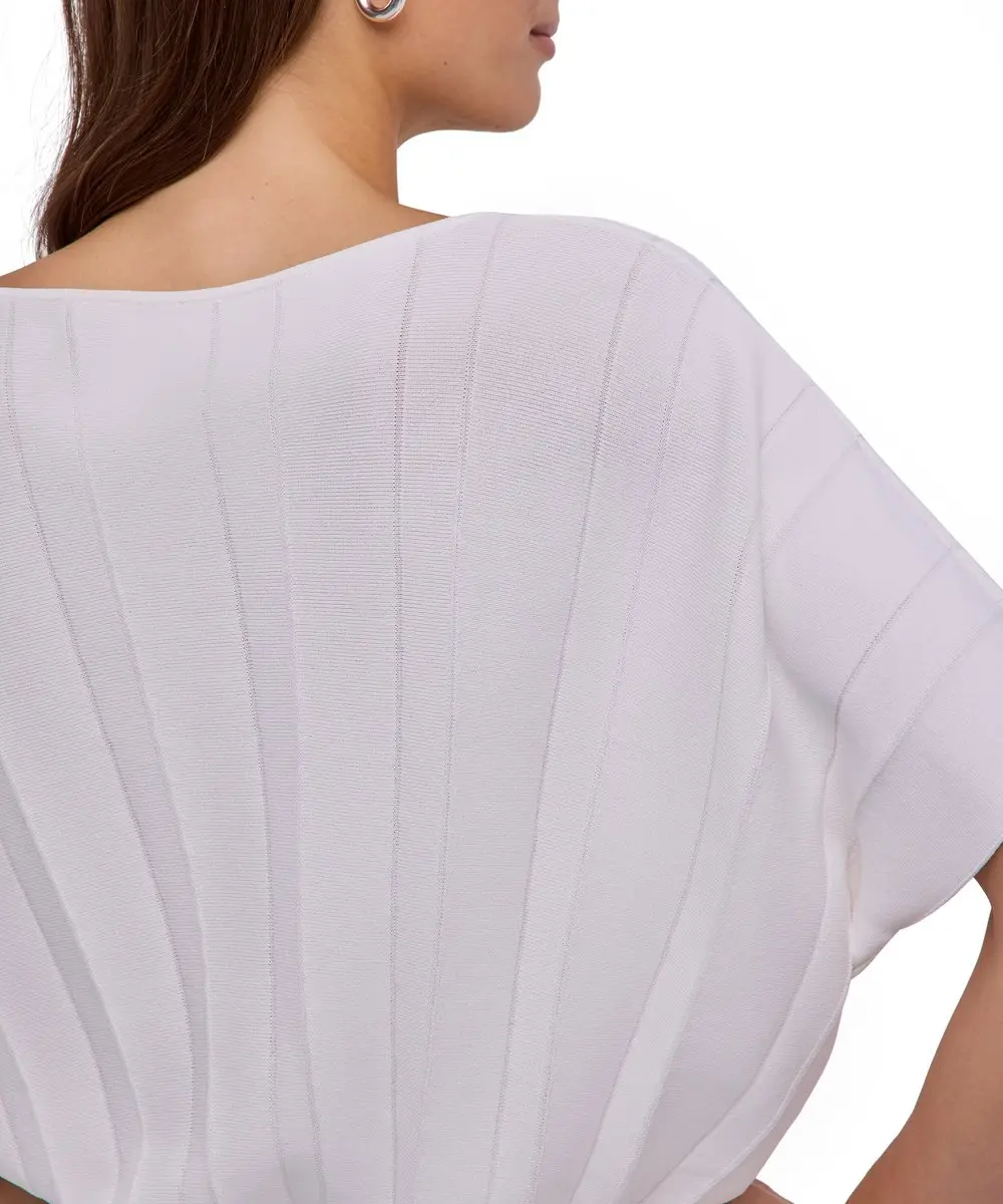 Falke Selection Plissee Cropped Top - XL/XXL - Wit