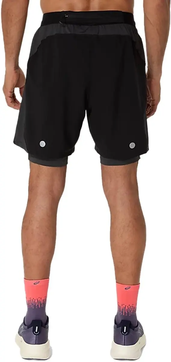 ASICS Road 2N1 7in Short - Zwart