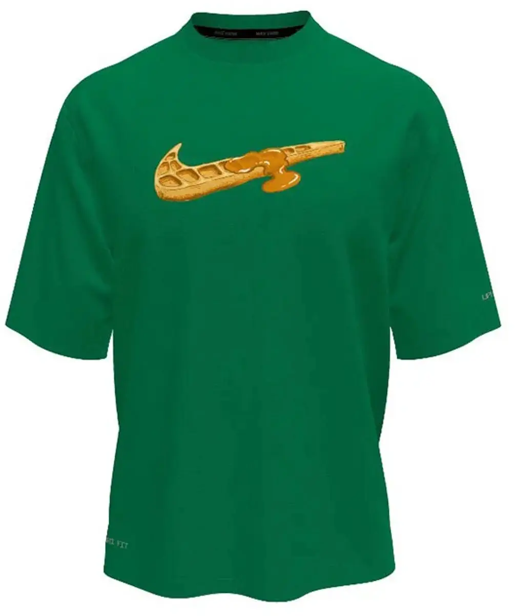 Nike Swim Swoosh Waffle T-shirt - Groen - 6-7 jaar