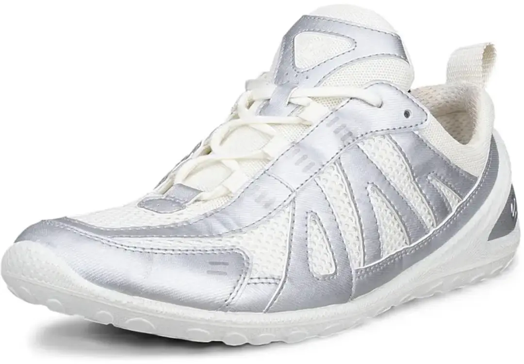 ECCO Biom Lite Damestrainers - 39 - Silver Metallic/White
