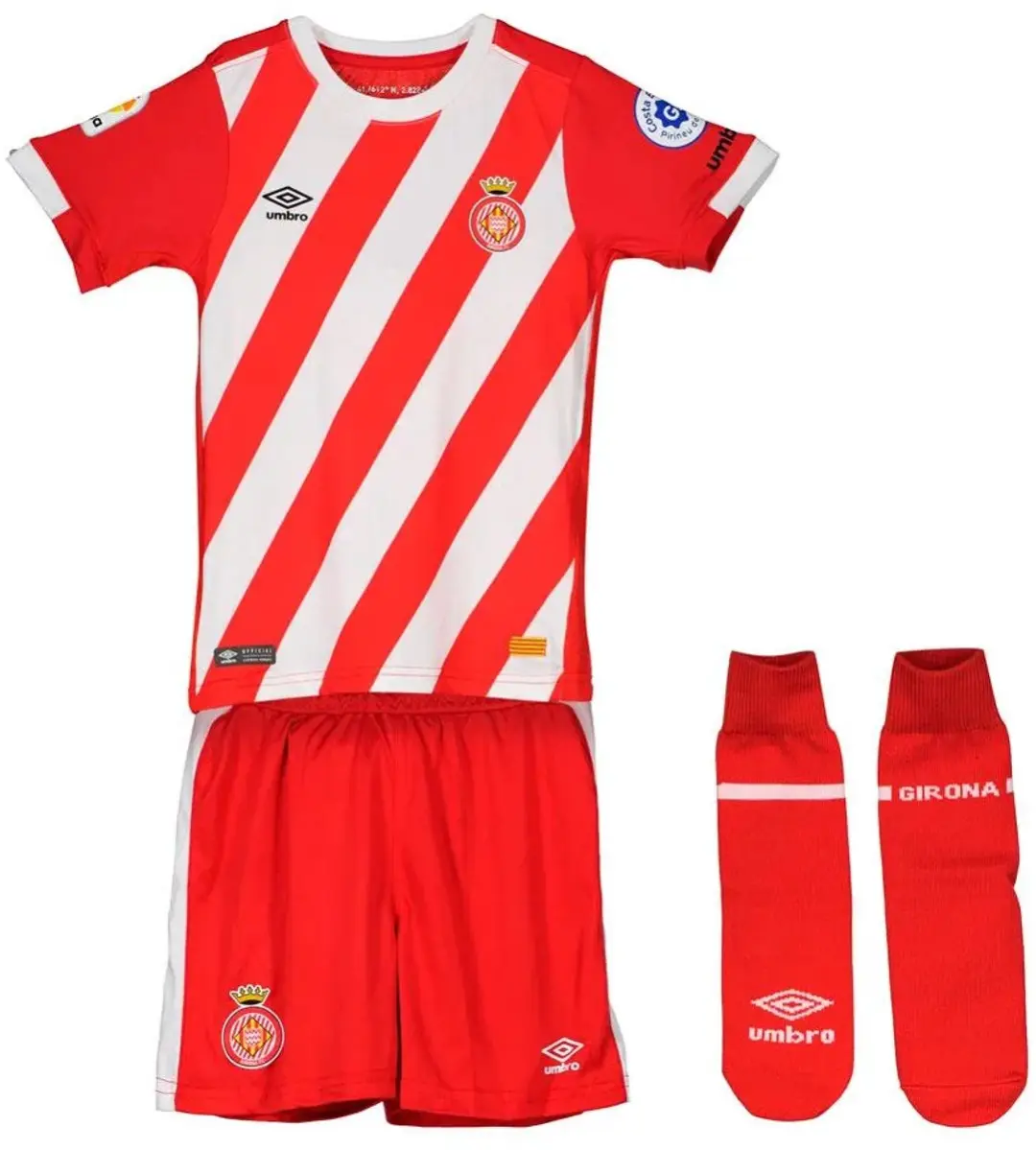 Umbro Girona FC 18/19 Thuis Short Sleeve Junior Set