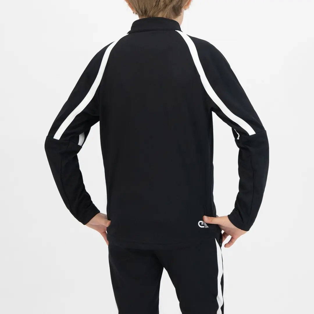 Cruyff Turn Tech Half Zip Trainingssweater Junior 140 - CT100015-951 - Zwart/Wit