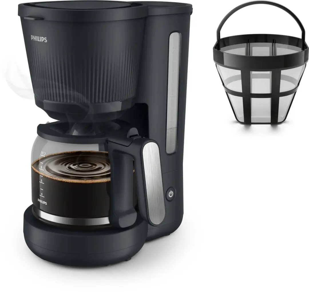 Philips HD7411/90 Filterkoffiezetapparaat 10 Koppen - 1080W - Zwart - afbeelding 3 van 6