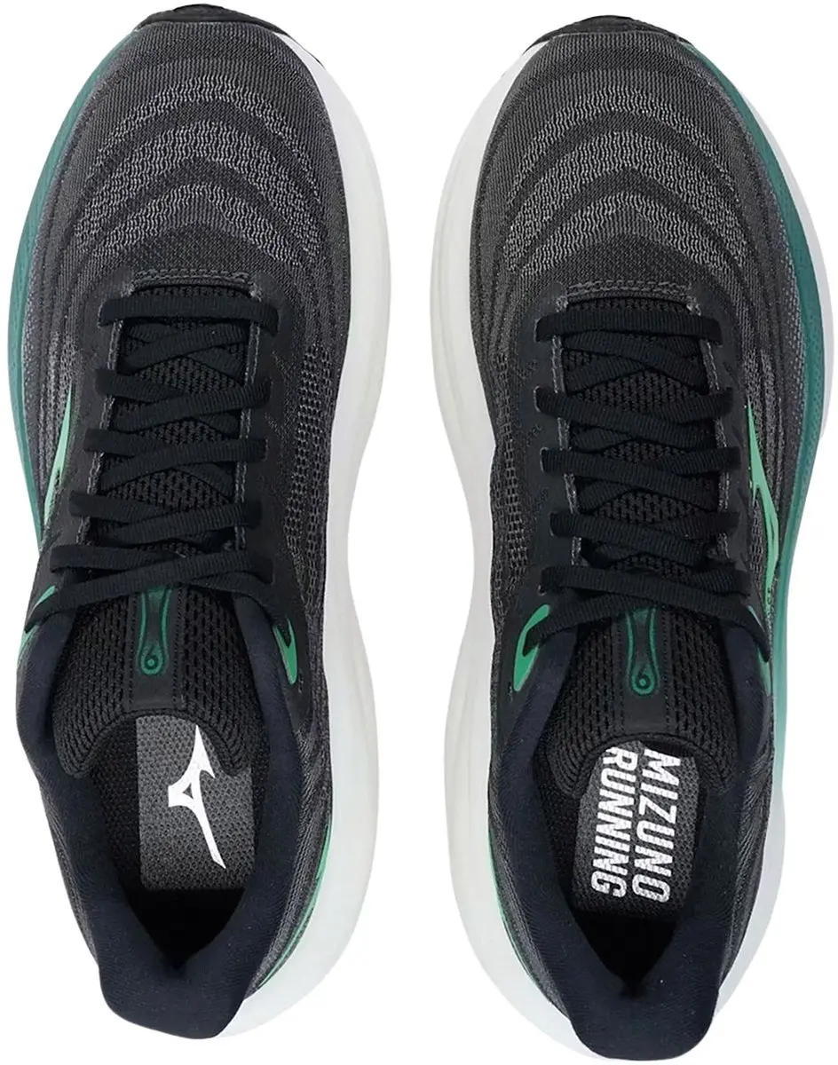Mizuno Wave Sky 9 J1GC2502-55 Sportschoenen - 43 - Zwart/Groen/Wit