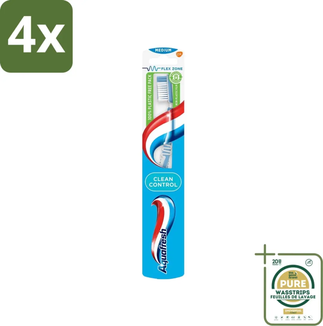 Aquafresh Clean Control Medium Tandenborstels
