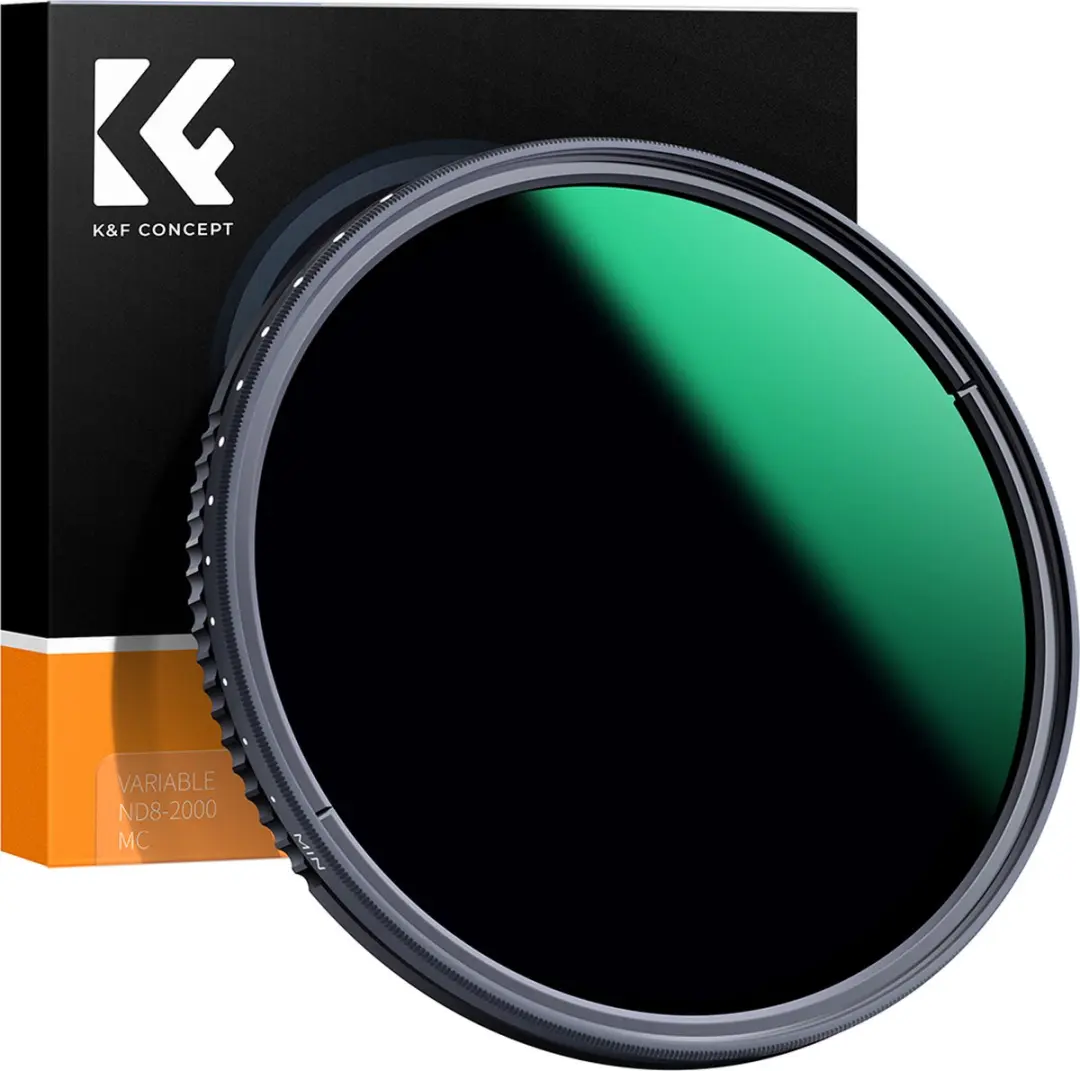 K&F Concept 67mm ND8-2000 Variabel Grijsfilter MC - 3-11 Stops - Zwart - afbeelding 6 van 6