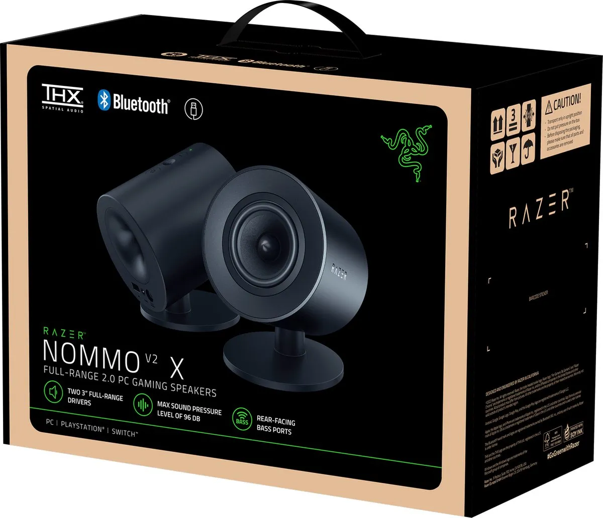 Razer Nommo V2 X RZ05-04760100-R3G1 Luidsprekers - 7.1 Surround - Zwart - afbeelding 6 van 6