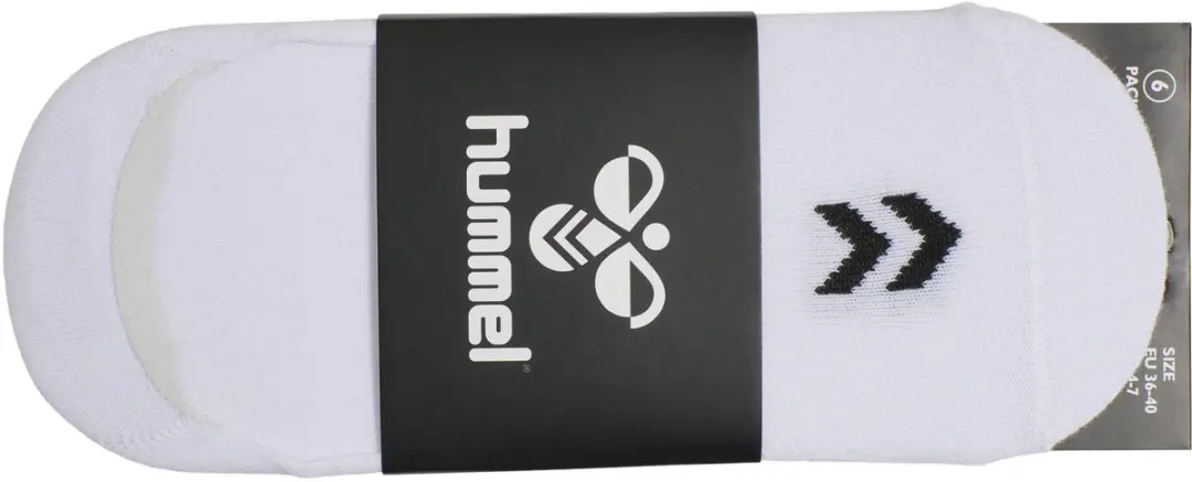 Hummel No Show Sokken 214180 - 6 Stuks - Maat 14 - Wit