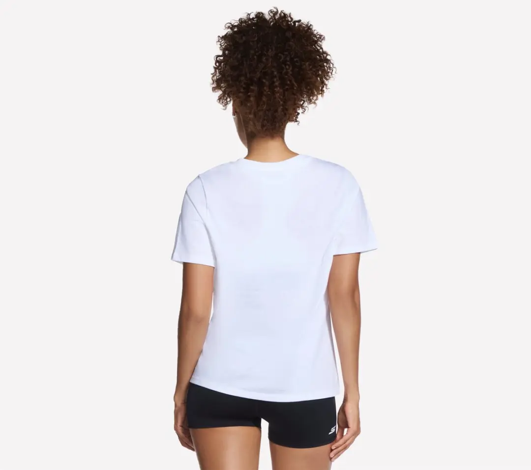 Skechers GoRun Graphic Tee Dames T-shirt - Wit