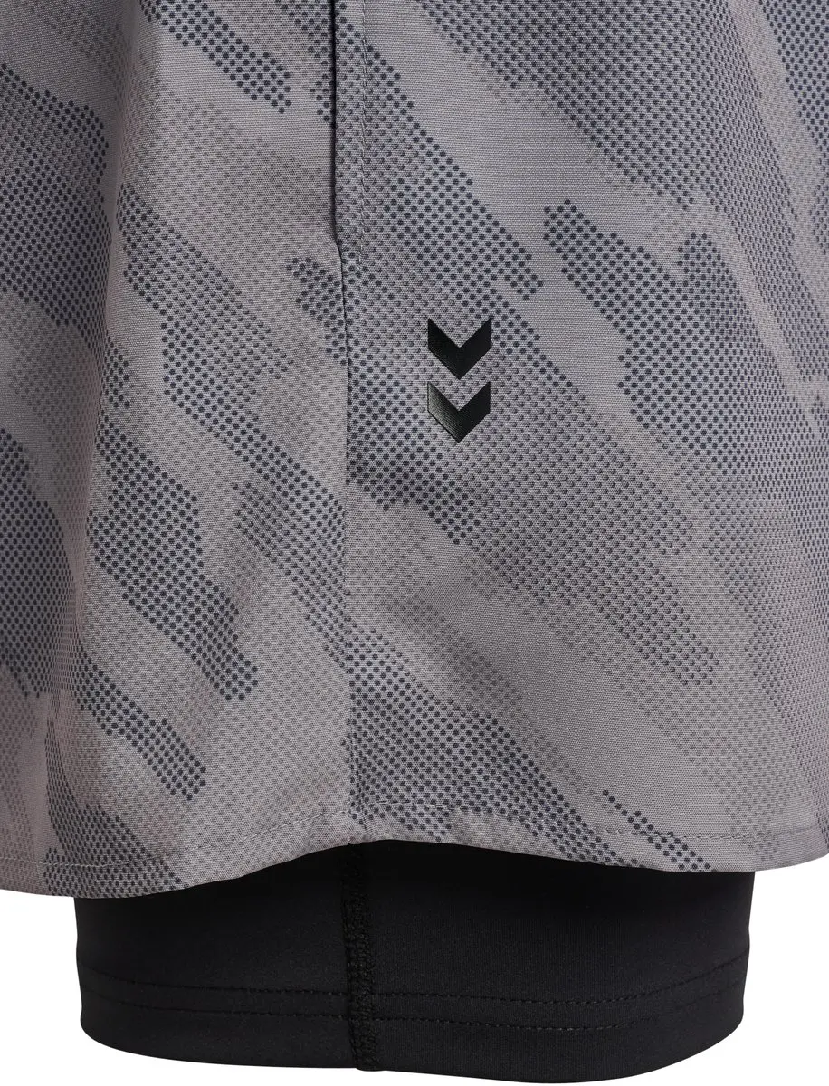 Hummel Hiit Intensity AOP 2-in-1 Korte Broek - Grijs - L