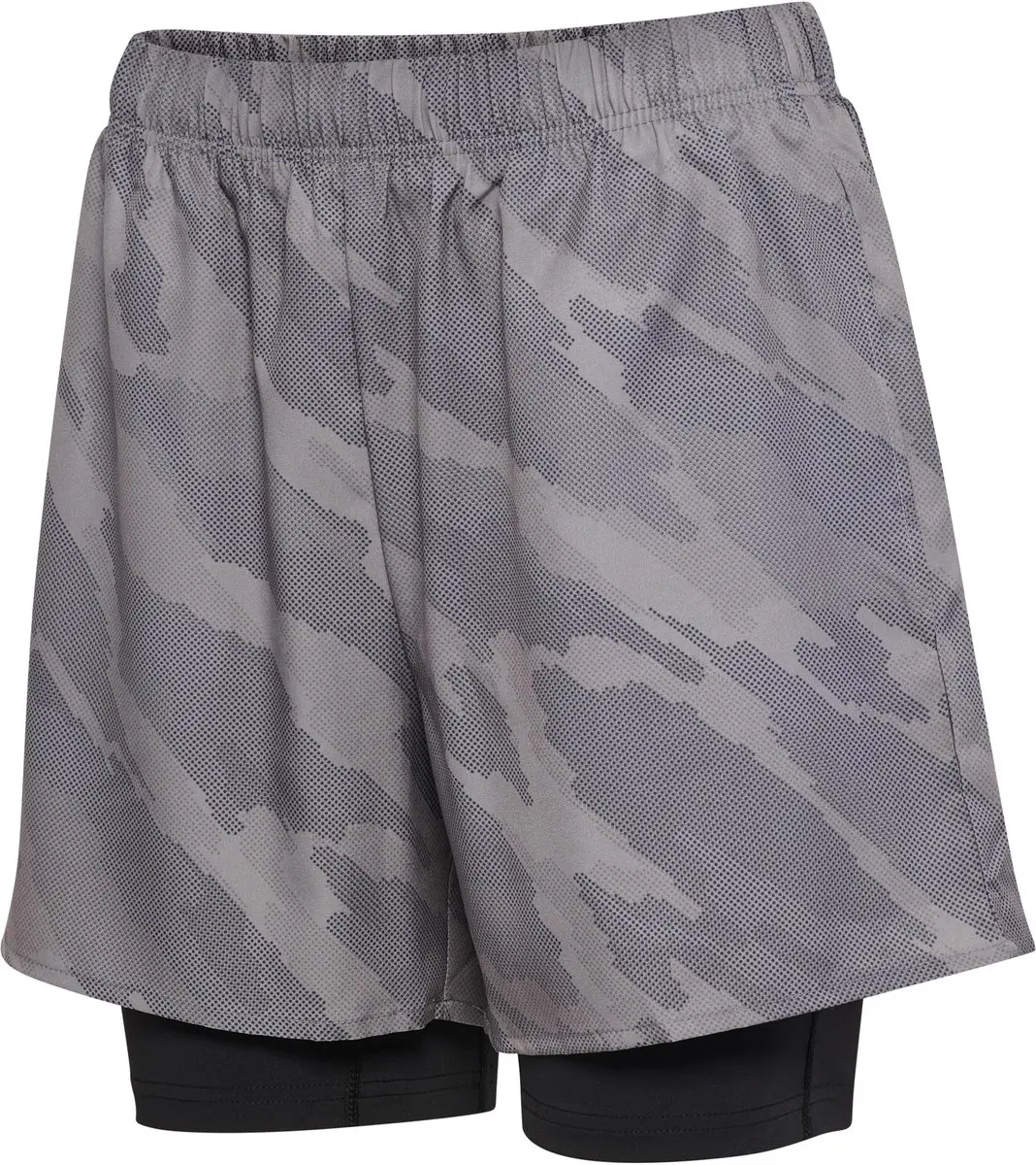 Hummel Hiit Intensity AOP 2-in-1 Korte Broek - Grijs - L - afbeelding 6 van 6