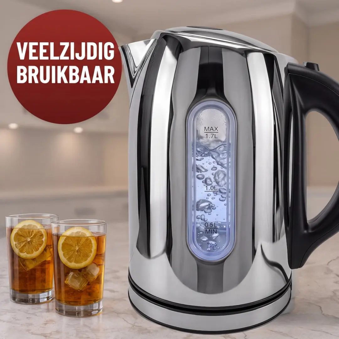 Monzana Cook O' Fino Waterkoker 1,7L - 2200W - Zilver