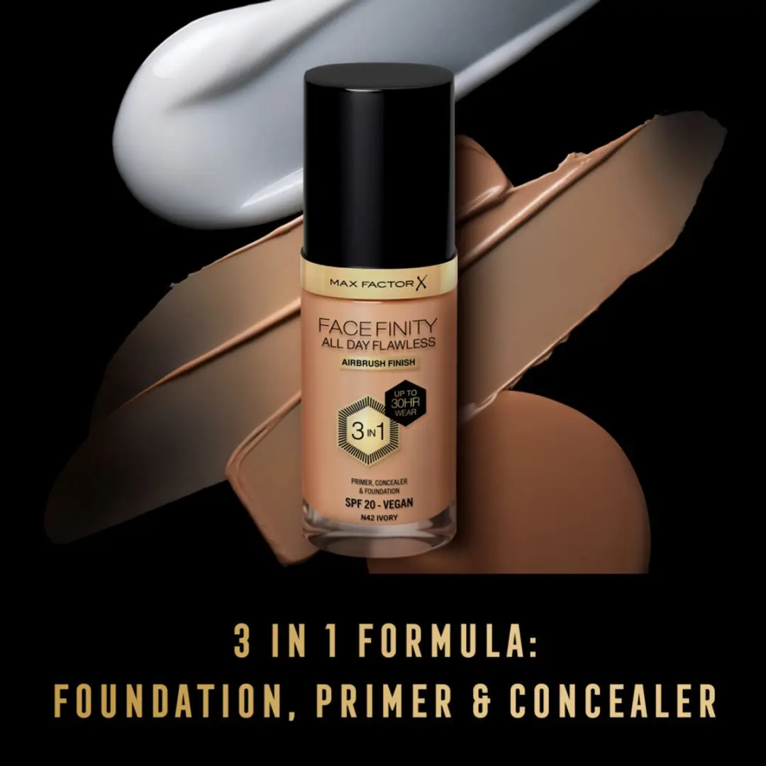 Max Factor Facefinity Foundation N42 Ivory - 2x34ml